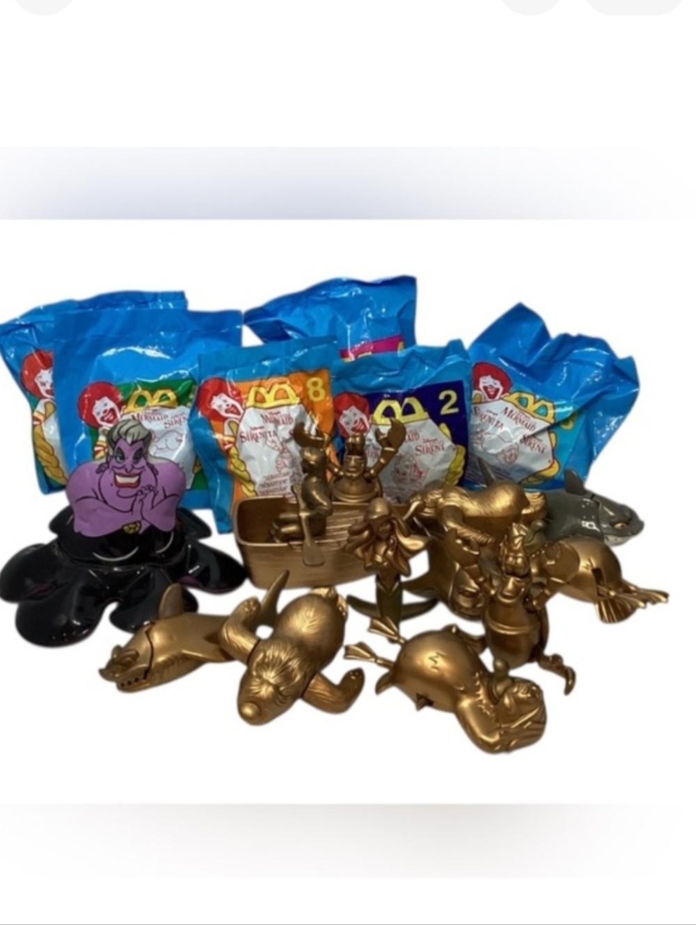 🌺 1997 McDonalds Happy Meal Little Mermaid Toys